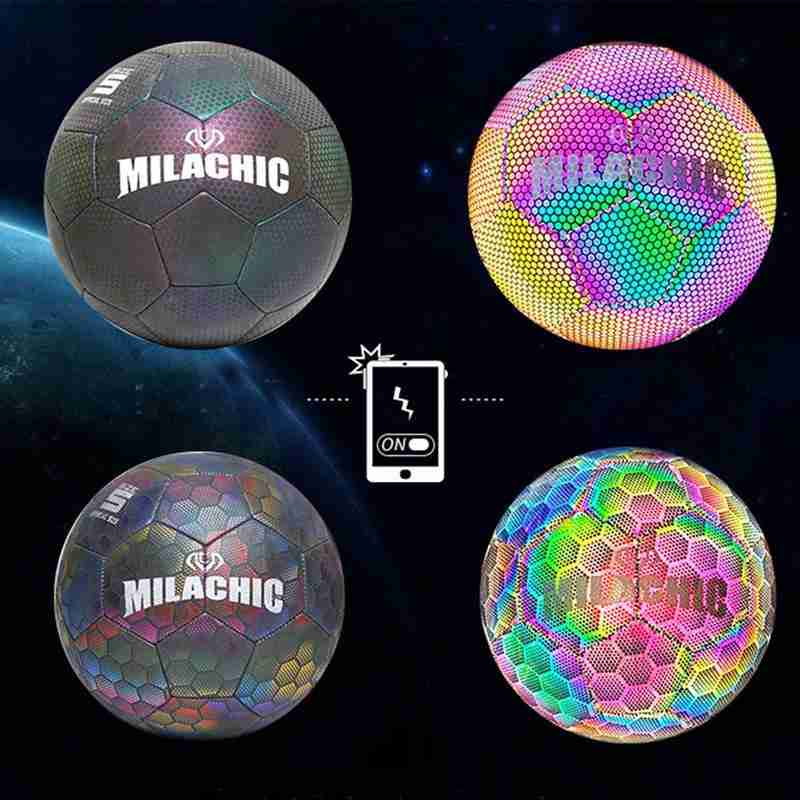 Soccer Ball Luminous Football Night Light Noctilucent Children Game Train Luminescence Ball Men Women Glowing Soccer