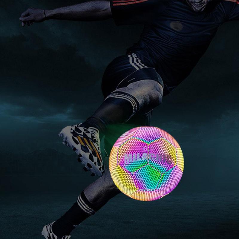 Soccer Ball Luminous Football Night Light Noctilucent Children Game Train Luminescence Ball Men Women Glowing Soccer